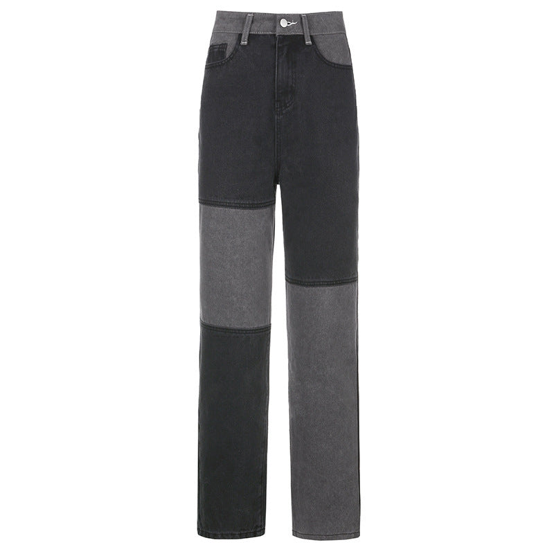 Rohza Contrasting Stitching Jeans