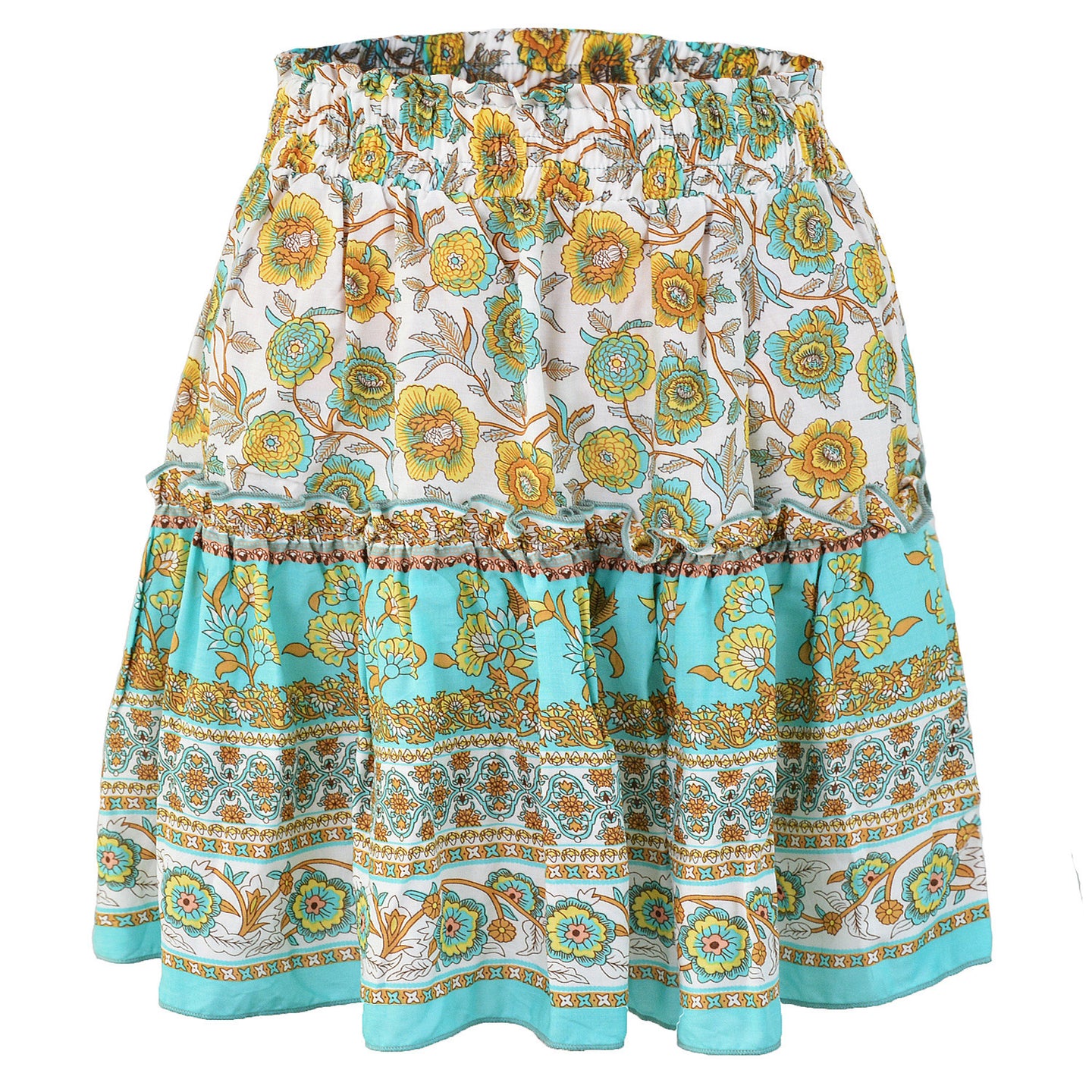 Rohza Flower Print Skirt