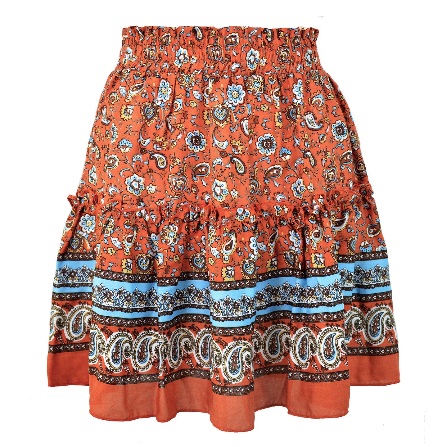 Rohza Flower Print Skirt