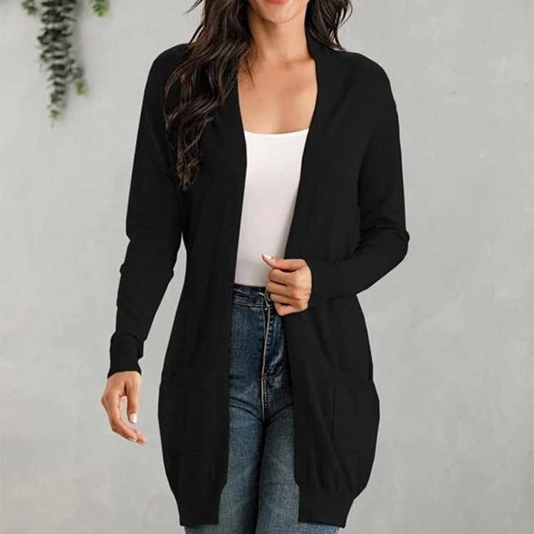 Rohza Long-Sleeved Knitted Cardigan