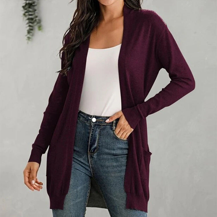 Rohza Long-Sleeved Knitted Cardigan