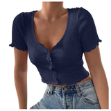 Rohza V Neck Crop Top