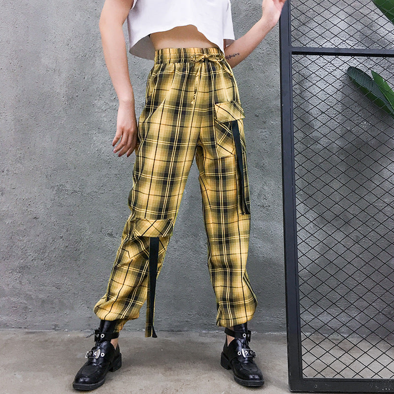 Rohza Plaid Cargo Pants