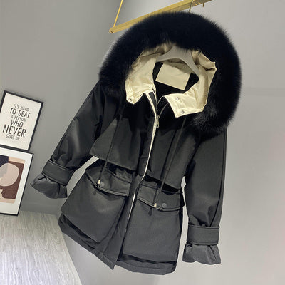 Rohza Hooded Faux Fur Jacket