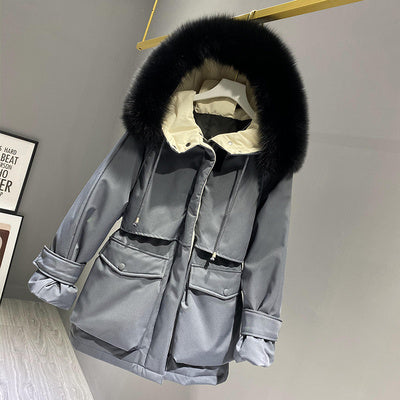 Rohza Hooded Faux Fur Jacket