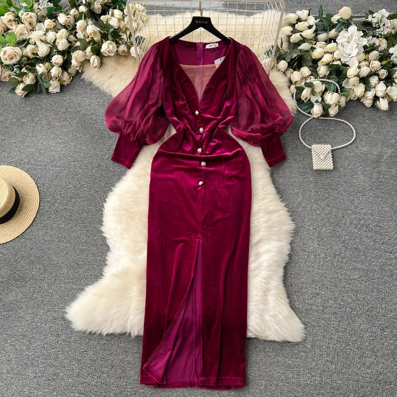 Rohza Vintage Velvet Dress