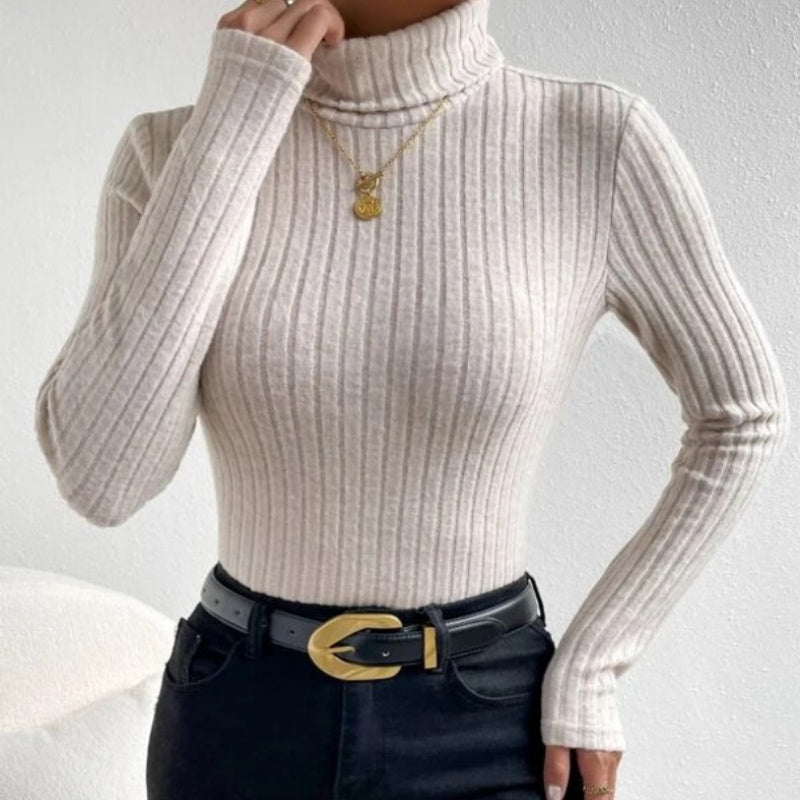 Rohza Hollow Striped Knitted Sweater