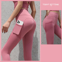 Rohza Seamless Gym Leggings With Pockets