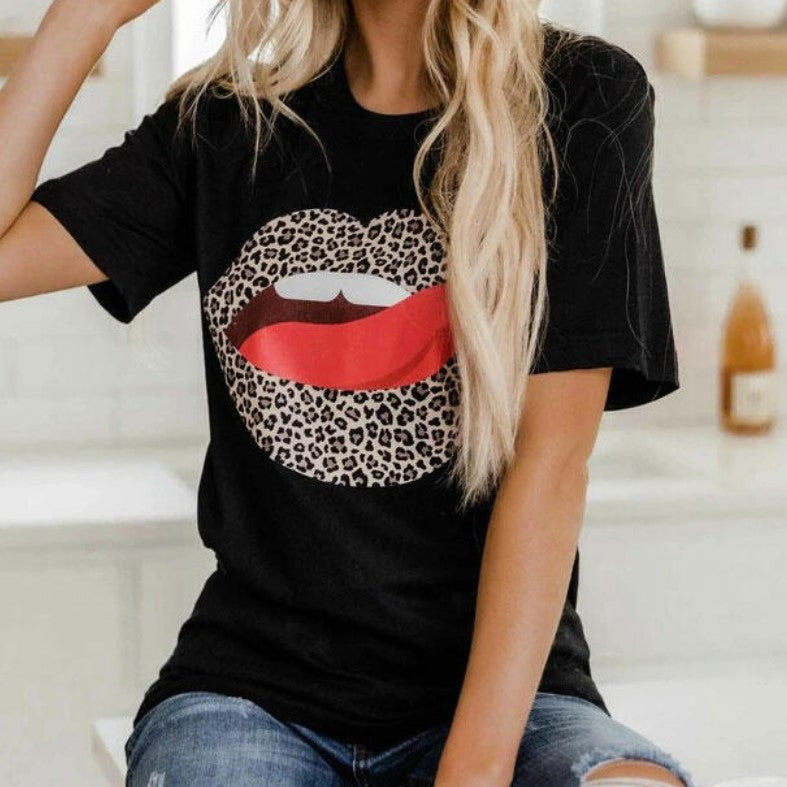 Rohza Leopard Print T-shirt