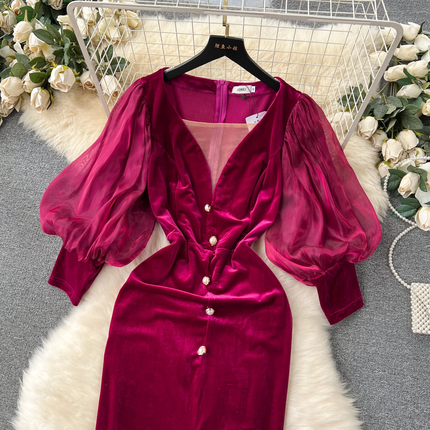 Rohza Vintage Velvet Dress